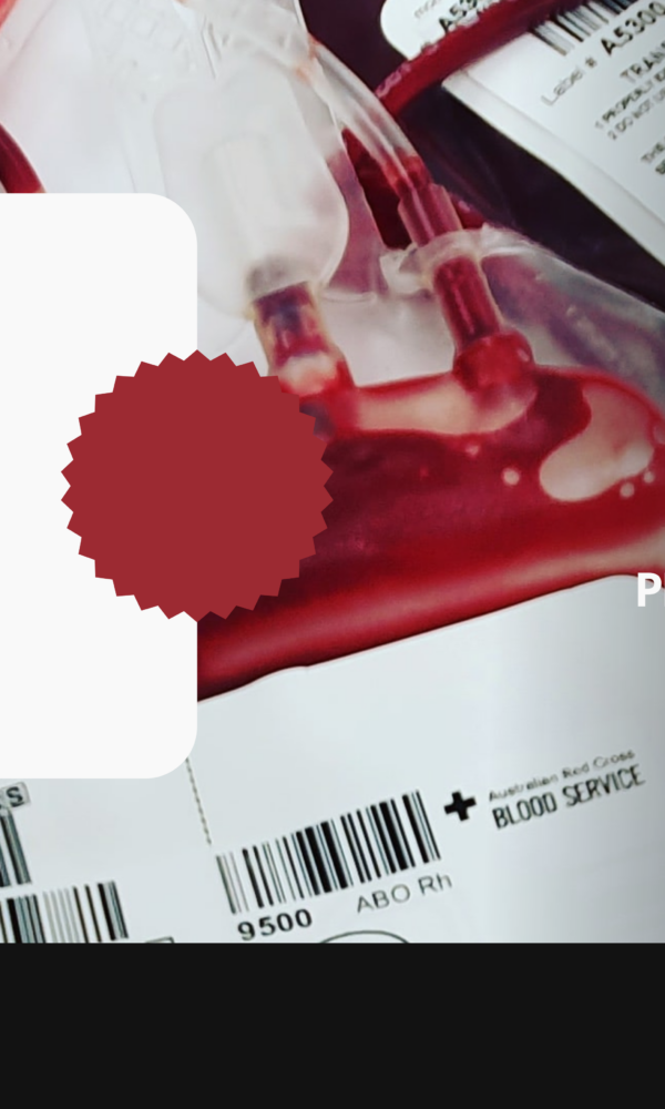 Red White Minimalist Blood Donation Health Banner 1 600x1000