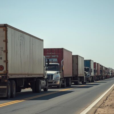 kamioni na cesti, prosvjed