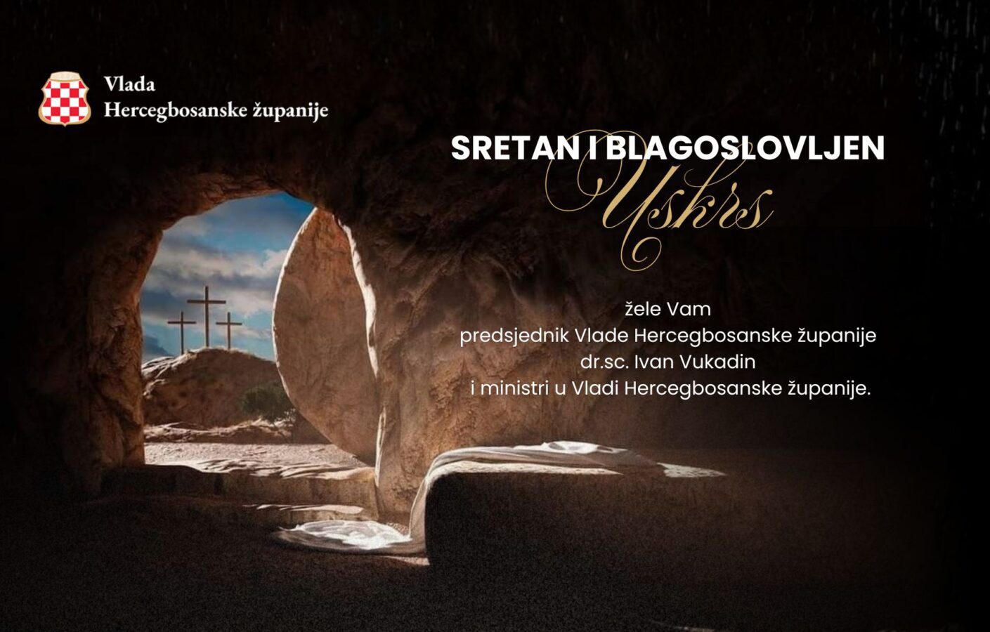 Cestitka za Uskrs Vlada Hercegbosanske zupanije 1