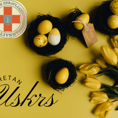 Simple Elegant Yellow Floral Happy Easter Message Eggs Facebook Post