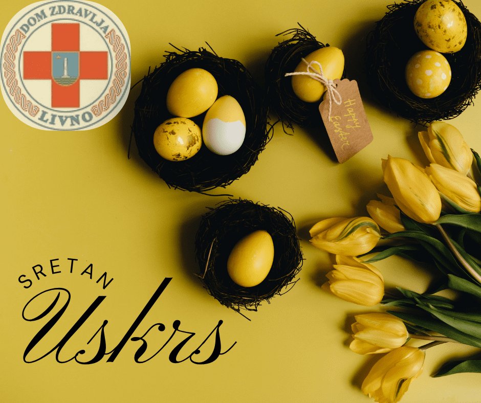 Simple Elegant Yellow Floral Happy Easter Message Eggs Facebook Post