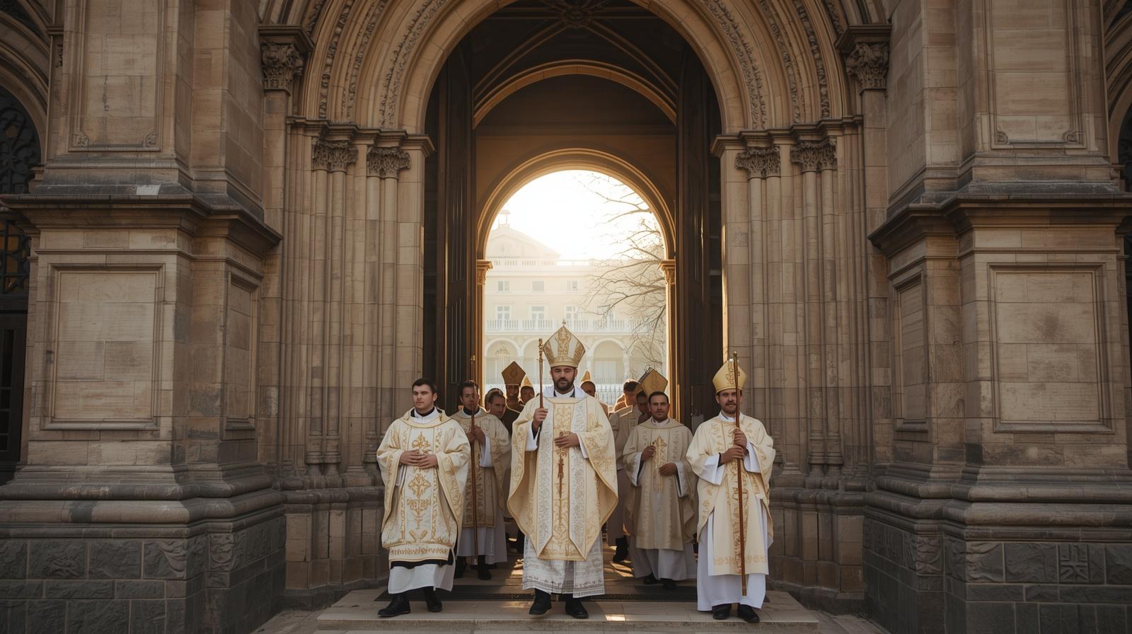 Misa svecenici procesija crkva uskrsni ponedjeljak