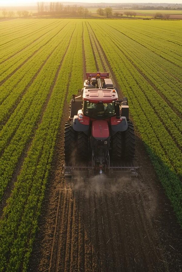 Polje i traktor sadi 600x896