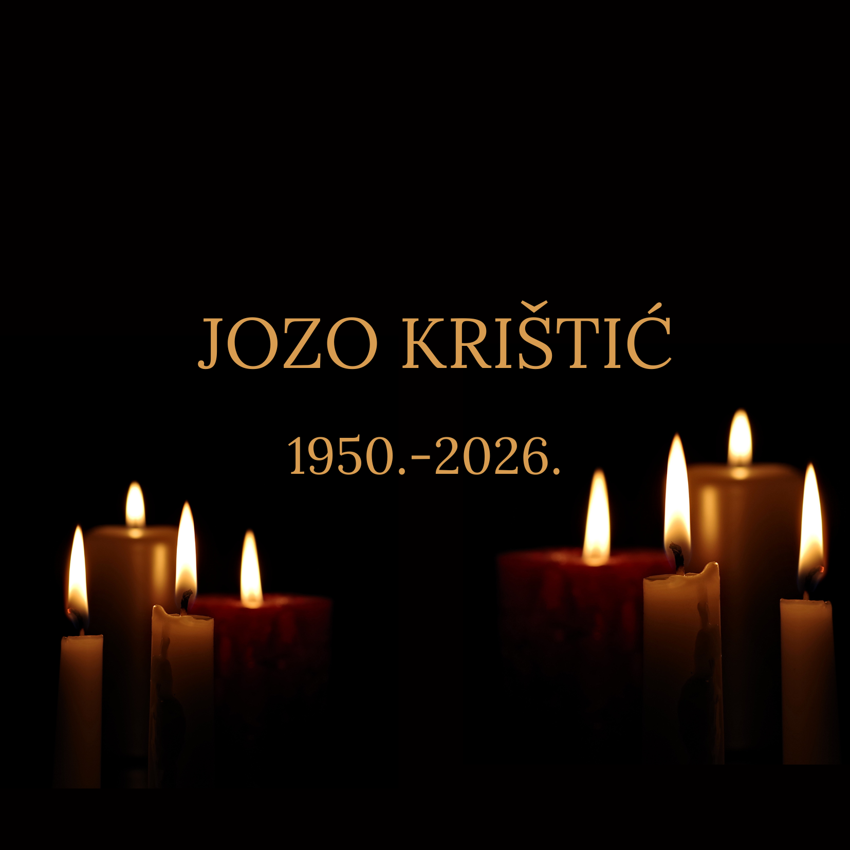 Black Candle Funeral Invitation Card 13